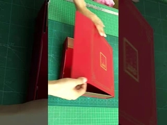 Customized Cardboard Flower Cylinder Box With Gold Hot Stamp