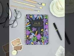 Elegant Square Hardcover Notebook Printing 128gsm Matt Art Paper Natural Uncoated Wood Free Pages