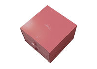 Art Paper Packaging Box With Ribbon Rigid Packaging Box With Matt Lamination