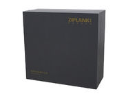 Black Corrugated Packaging Box With Hot Foil Stamping Matt Lamination