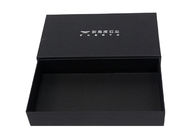 OEM Cardboard Packaging Box , Rigid Set Up Gift Boxes UV Coating Black