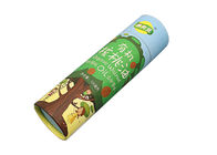 FSC Paper Tubes Packaging , Ivory Board Round Shaped Box Glossy