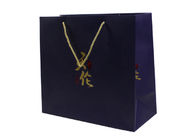 Hot Stamping Paper Bags With Handles 13 inch FSC for Shopping