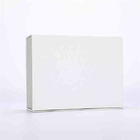 White Magnetic Closure Cardboard Box With Flap Lid Embossing Debossing
