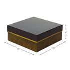 UV Coated Rigid Packaging Box Champagne Bubbles Makeup Packaging Boxes