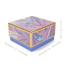 Pastel Marbled 7x7 Square Rigid Packaging Box Embossed