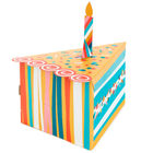 Piece Of Cake Fun Zip Gift Box , Cake Presentation Box Wedge shaped