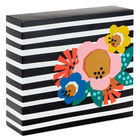 Floral And Stripes Fun Zip Gift Rigid Packaging Box Glossy / Matt Lamination