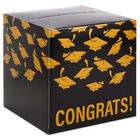 8.5 inch personalized graduation card box Mortarboards On Black
