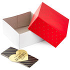 8" Cardboard Packaging Box Square Happy Valentine'S Day 2- Pack Gift Boxes