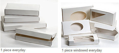 Hot Foil Stamping White Cardboard Boxes , Odm Rigid Presentation Boxes