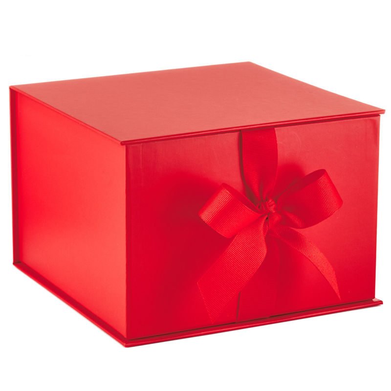 Shredded Paper Filler Rigid Packaging Box 0.75oz Grosgrain Ribbon Luxury Gift Box
