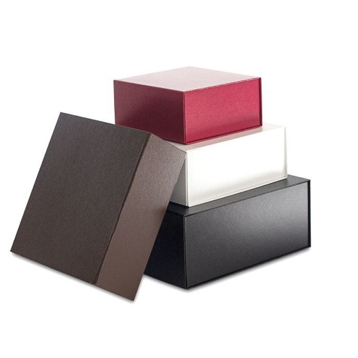 Leatherette Rigid Packaging Box Collapsible With Magnetic Closure