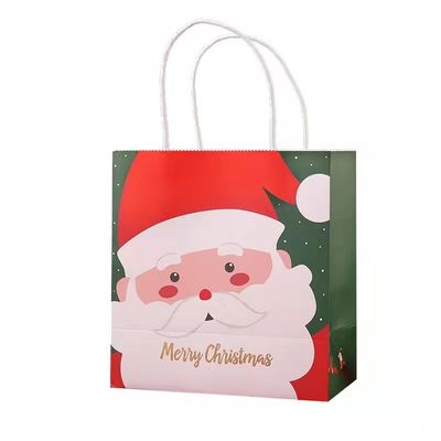 Lüks Noel Kozmetikleri Mücevherler Kağıt Çanta Alışveriş Tote Çanta Sanat Kağıdı