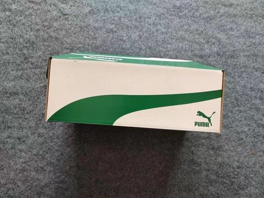 Reebok Puma Shoe Box Recycled Materials Stamping Embossing