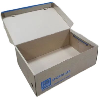 Печатная коробка для обуви бумажная упаковка перерабатываемая 4c офсетная печать