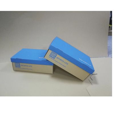 Embalagem em papel de caixa de sapatos impressa sob medida Impressão offset reciclável 4c