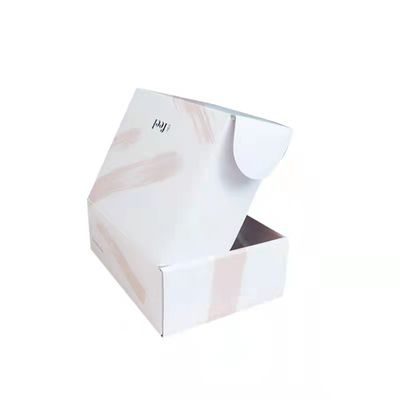 Plain Recycled cardboard Shoe Packaging Box UV Coating Embossing