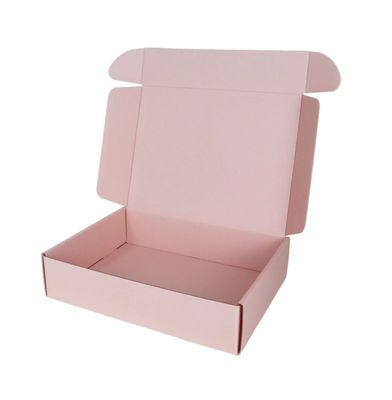 Caixa de correio corrugada rosa-vermelha Impressão personalizada para calçados Vestuário