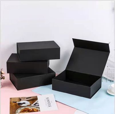 Customized Black Magnetic Shoe Box Kotak kemasan karton mewah