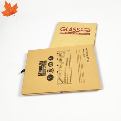 Kraft Paper Screen Protector Packaging Box Tempered Glass Disesuaikan