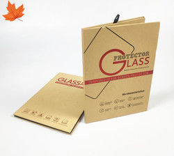 Kraft Paper Screen Protector Packaging Box Tempered Glass Customized
