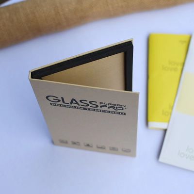 OEM Tempered Film Kraft Paper Phone Case Packaging Box Reusable