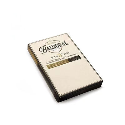 Embalaje de cigarros de cartón de papel Caja de impresión personalizada Logotipo de lujo reutilizable
