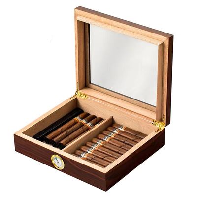 Scatola di imballaggio per sigari con vernice per pianoforte Scatola regalo per sigari in legno di lusso