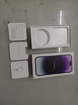 Caixa de embalagem de eletrônicos do Iphone 14 Pro Max com acessórios