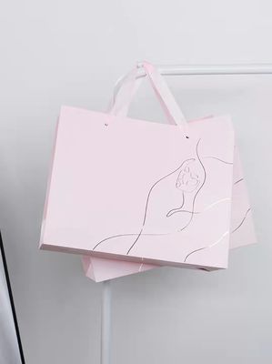 Offset Custom Printed Paper Bags Kertas Papan Gading Daur Ulang