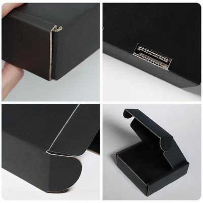 Черная перевозка Коробка для перевозки из гофрированного картона Печать складной бумаги