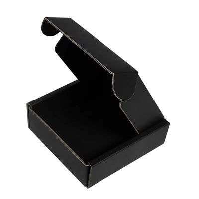 Черная перевозка Коробка для перевозки из гофрированного картона Печать складной бумаги