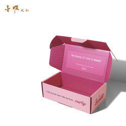 Colored Mailer Corrugated Cardboard Shipping Box Durable With Logo Printed