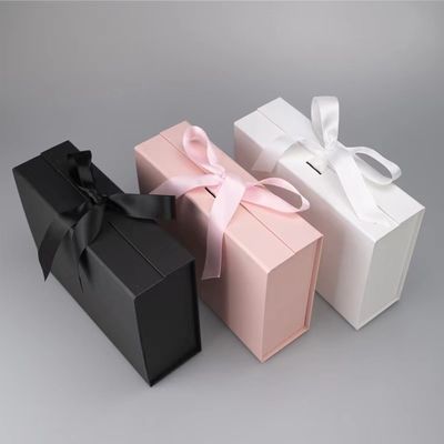 Durable T Shirt Black Rigid Gift Box , Hoody Cardboard Box With Flap Lid