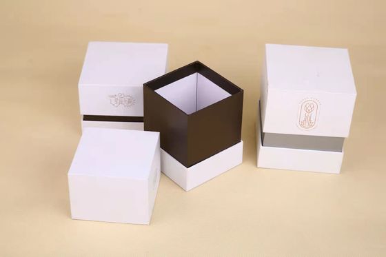 Caja de embalaje de velas con logotipo impreso reciclable con inserción de EVA