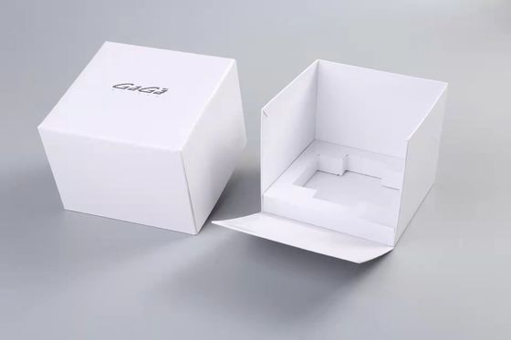 लोगो मुद्रित मोमबत्ती पैकेजिंग बॉक्स EVA सम्मिलन के साथ पुनर्नवीनीकरण योग्य