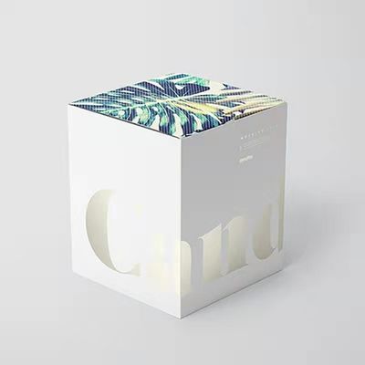 Bouteille de bougie et boîte d'emballage de fantaisie Logo personnalisé Matériaux de papier pliable recyclés