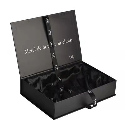 Kosmetische schwarze starre Kartonbox Verpackung Klappbare Multiscene
