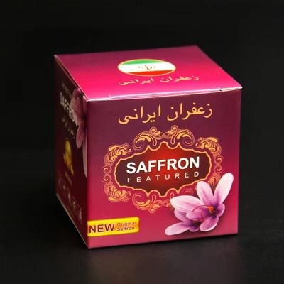 Saffron Fancy Packaging Box And Bottle Decorative Gift Single Bottle Riutilizzabile