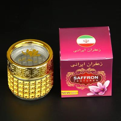 Saffron Fancy Packaging Box und Flasche Dekoratives Geschenk Einzelflasche Wiederverwendbar