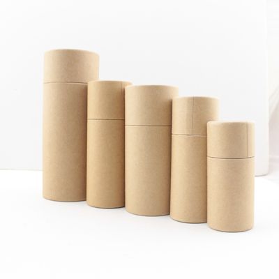 Kraft Paper Tube Packaging , Food Grade Cardboard Cylinder Container For Tea