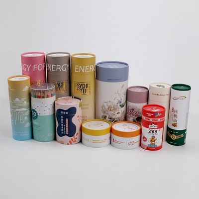 Kraft Kağıt Tüp Paketleme, Çay için Gıda Kaliteli Karton Silindir Konteyner