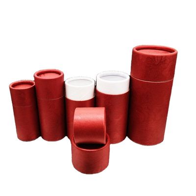 Customized Paper Tube Packaging , Cylinder Flower Box With CMYK Color