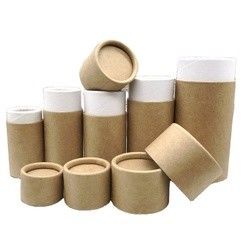 Customized Paper Tube Packaging , Cylinder Flower Box With CMYK Color