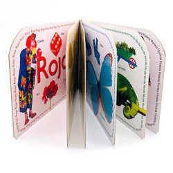 Laminado de película Impresión de libros de tapa dura para niños Libro de tablero Libro de imágenes OEM