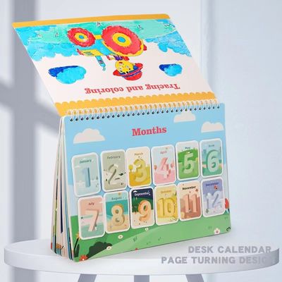 Estampagem a quente Livro de capa dura Impressão para crianças Livro Montessori Educacional ODM