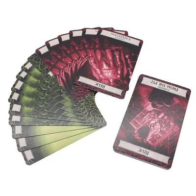 오프셋 인쇄 사용자 지정 카드 게임 인쇄 디자인 옵션 카드 / 상자 / 규칙 책