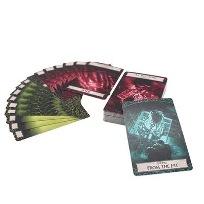 طباعة الأوفست لعبة بطاقات مخصصة خيارات تصميم الطباعة للبطاقات / الصناديق / كتب القواعد