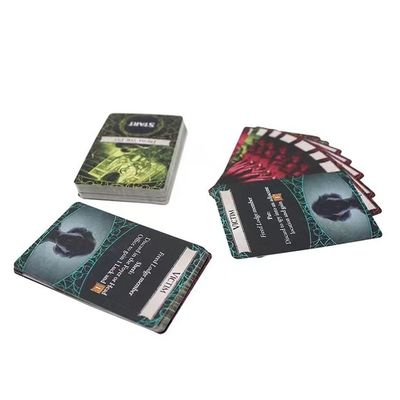 ऑफसेट प्रिंटिंग कस्टम कार्ड गेम प्रिंटिंग डिजाइन विकल्प कार्ड/बॉक्स/नियम पुस्तिकाओं के लिए